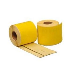 etichette adesive per etichettatrice dymo s0722400y lw da 89x36 mm rotolo 260 etichette compatibile giallo