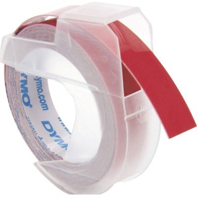nastro per etichettatrice a rilievo dymo s0898150 3d tape da 9 mm rotolo 3 metri compatibile rosso