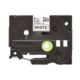 nastro per etichettatrice brother tze fx211 tze tape flessibile da 6 mm rotolo 8 metri compatibile nero su bianco